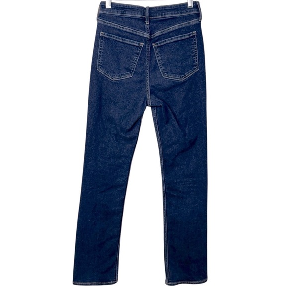 Old Navy Extra High Rise Kicker Boot Cut buttonfly dark wash jeans women’s 0 - Picture 2 of 12